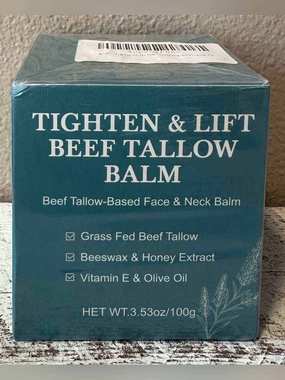 Tighten & Lift Beef Tallow Face & Neck Balm - NIP